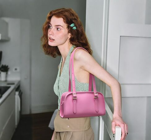 Keyli Swing Zip Shoulder Bag Fashion Purses for Women, Leather Shoulder Handbag Top-Handle Hobo Bags with Adjustable Strap in Saudi Arabia