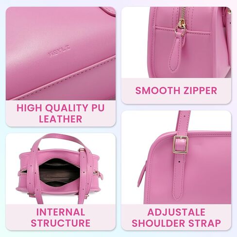 Keyli Swing Zip Shoulder Bag Fashion Purses for Women, Leather Shoulder Handbag Top-Handle Hobo Bags with Adjustable Strap in Saudi Arabia