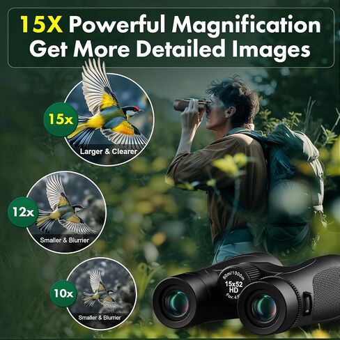 10x25 Compact Binoculars for Adults Kids - Aurosports High Powered Small Binoculars for Hunting - Long Range Pocket Binoculars for Bird Watching Stargazing Cruise Ship Travel Hiking Opera in Saudi Arabia