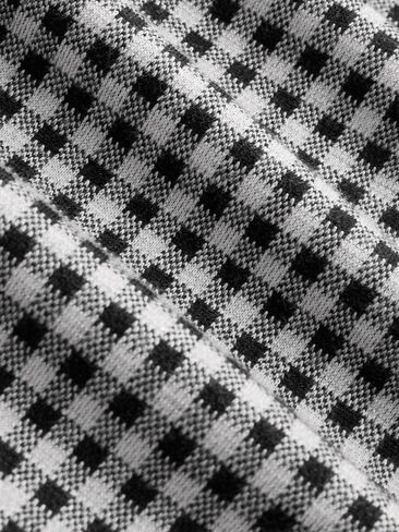 طماق عصير التفاح للنساء النحيف Fit Gingham فحص كابري منتصف الخصر سراويل الصالة المتماسكة in Kuwait