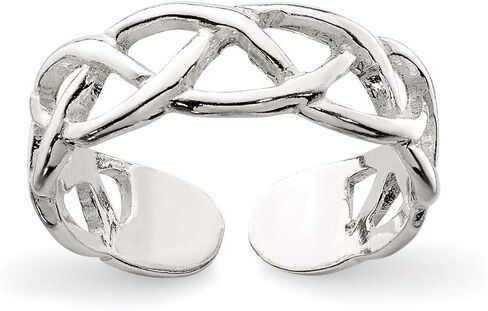 Solid 925 Sterling Silver Toe Ring (5mm) in Saudi Arabia