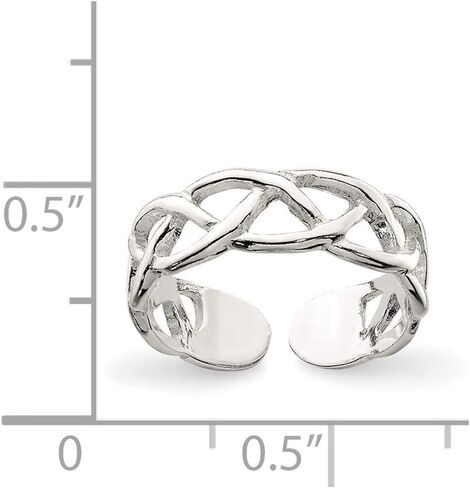 Solid 925 Sterling Silver Toe Ring (5mm) in Saudi Arabia