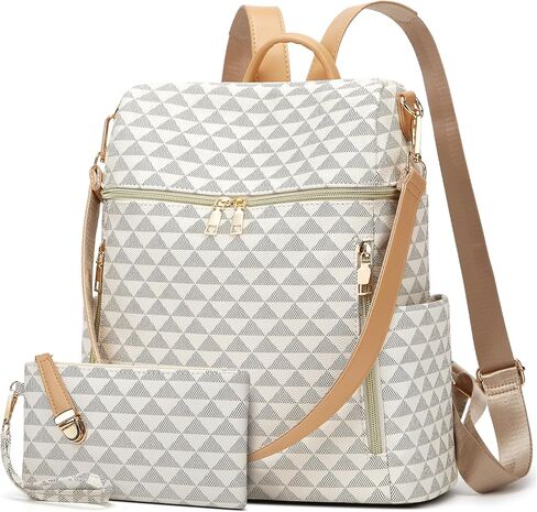 Makes Backpack Purse for Women PU Leather Travel Satchel Handbag Convertible Design Bag with Purse in Kuwait
