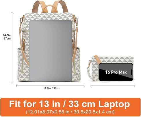 Makes Backpack Purse for Women PU Leather Travel Satchel Handbag Convertible Design Bag with Purse in Kuwait