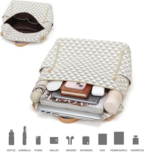 Makes Backpack Purse for Women PU Leather Travel Satchel Handbag Convertible Design Bag with Purse in Kuwait