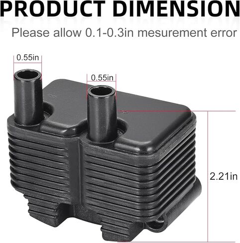 0.5 OHM Ignition Coil for DXL FLT FXD FLST FXST Sportster 883 1200 1999-2006 2102-0225 in Kuwait