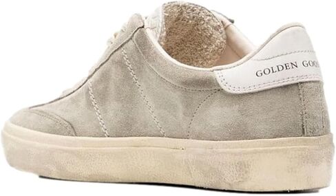 Golden Goose Women's Soul-Star Suede Upper Bio Based HF Tongue Leather Heel (Taupe/Milk, US Footwear Size System, Adult, Women, Numeric, Medium, 8) in Saudi Arabia