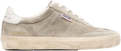 Golden Goose Women's Soul-Star Suede Upper Bio Based HF Tongue Leather Heel (Taupe/Milk, US Footwear Size System, Adult, Women, Numeric, Medium, 8) in Saudi Arabia