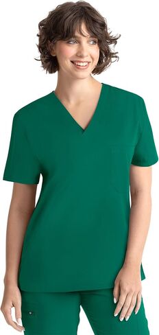 Tru Basic Unisex V-Neck 1-Pocket Scrub Top 10101 in Saudi Arabia