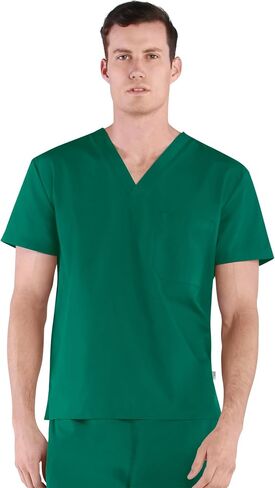 Tru Basic Unisex V-Neck 1-Pocket Scrub Top 10101 in Saudi Arabia