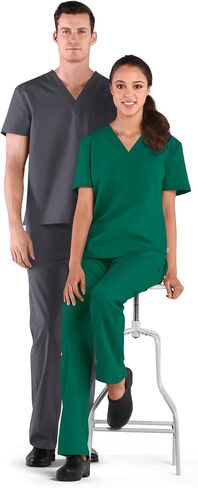 Tru Basic Unisex V-Neck 1-Pocket Scrub Top 10101 in Saudi Arabia