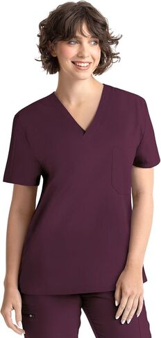 Tru Basic Unisex V-Neck 1-Pocket Scrub Top 10101 in Saudi Arabia