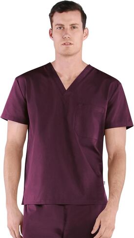 Tru Basic Unisex V-Neck 1-Pocket Scrub Top 10101 in Saudi Arabia