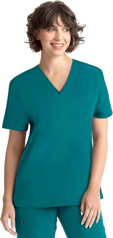 Tru Basic Unisex V-Neck 1-Pocket Scrub Top 10101 in Saudi Arabia