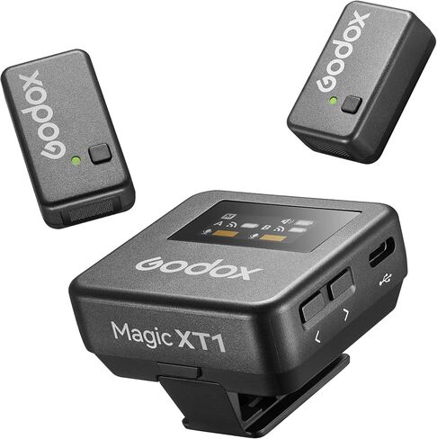 GODOX WES1 Kit2 Wireless Lavalier Microphone for iPhone, MFi Certified, Plug and Play, Noise Cancelling Lapel Mic with 656ft Transmission, Compatible with iPhone, iPad, for Vlogs/Interviews/Live in Saudi Arabia