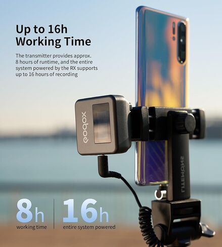 GODOX WES1 Kit2 Wireless Lavalier Microphone for iPhone, MFi Certified, Plug and Play, Noise Cancelling Lapel Mic with 656ft Transmission, Compatible with iPhone, iPad, for Vlogs/Interviews/Live in Saudi Arabia
