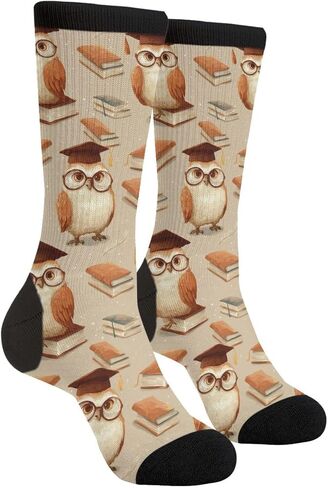 Funny Novelty Socks Casual Athletic Crazy Crew Socks For Women Men in Kuwait