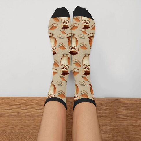 Funny Novelty Socks Casual Athletic Crazy Crew Socks For Women Men in Kuwait