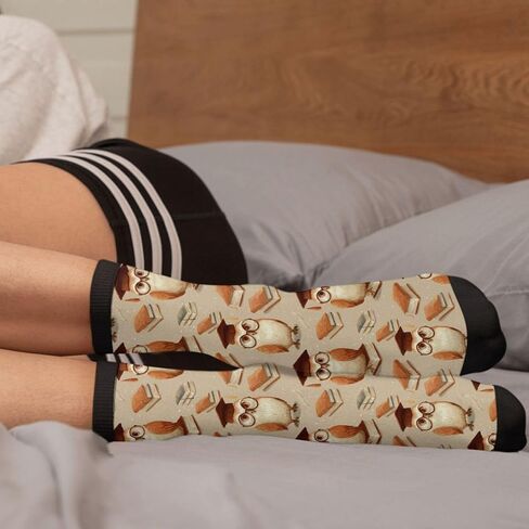 Funny Novelty Socks Casual Athletic Crazy Crew Socks For Women Men in Kuwait