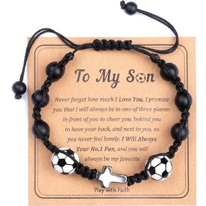 بيسبول كرة السلة كرة القدم كروس الأساور للرجال - هدية التخرج التأكيد الكاثوليكي ، سحر صلاة عيد ميلاد قابلة للتعديل in Kuwait