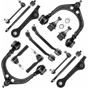 RWD Front Control Arms w/Ball Joints Sway Bars Tie Rods Suspension Kit for 2011-2017 Dodge Challenger Charger Chrysler 300 RWD (14pc set) in Kuwait