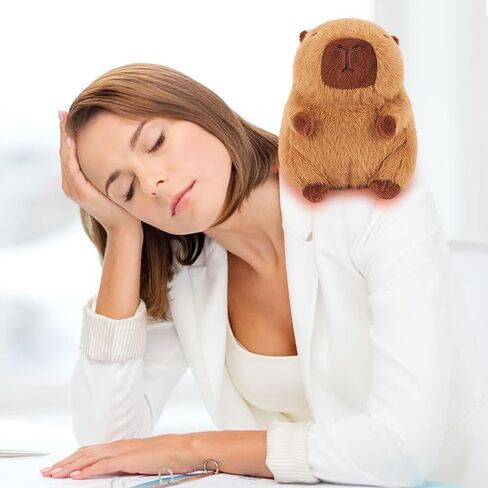 وسادة تسخين ميكروويف محشو بالحيوانات لفترة زمنية متزايدة من كابيبارا أفخم ، 9.1 "2 رطل قابلة للتدفئة وقابلة للبرودة حيوانات محشوة ، كابيباراس أفخم ، هدايا عيد ميلاد للبالغين للأطفال in Kuwait