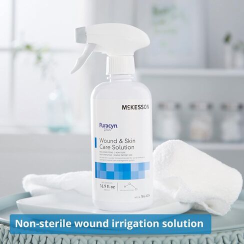 McKesson Puracyn Plus Cleyser Cleanser Spray ، 16.9 أوقية [Count] محلول غسل الإسعافات الأولية للإصابات البسيطة ، القطع ، الحروق ، الخدوش ، القروح ، خالية من الكحول in Saudi Arabia