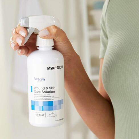 McKesson Puracyn Plus Cleyser Cleanser Spray ، 16.9 أوقية [Count] محلول غسل الإسعافات الأولية للإصابات البسيطة ، القطع ، الحروق ، الخدوش ، القروح ، خالية من الكحول in Saudi Arabia