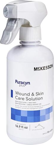 McKesson Puracyn Plus Cleyser Cleanser Spray ، 16.9 أوقية [Count] محلول غسل الإسعافات الأولية للإصابات البسيطة ، القطع ، الحروق ، الخدوش ، القروح ، خالية من الكحول in Saudi Arabia