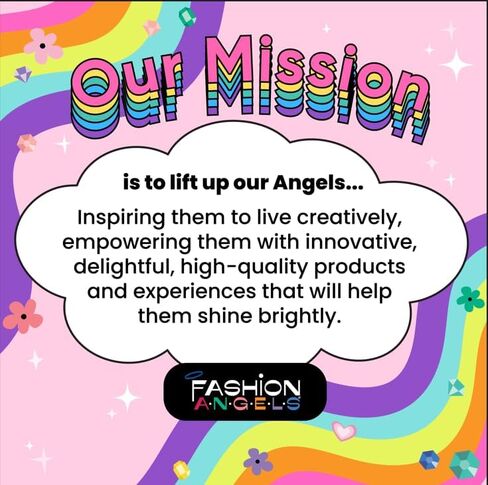 مجموعة رسم تصميم الأزياء من Fashion Angels - دفتر رسم صغير الحجم للفتيات، كتاب تلوين أنيق للأطفال من سن 6 سنوات فما فوق، يأتي مع استنسل وملصقات in Saudi Arabia