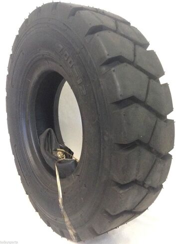 Two 4.00-8 Forklift Tire with Tubes, Flap Grip Plus Heavy Duty 400x8 4x8, Includes Tubes and Flap Grip Plus for Superior Traction and Reliability in 400x8 4x8 Size in Saudi Arabia