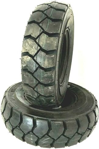 Two 4.00-8 Forklift Tire with Tubes, Flap Grip Plus Heavy Duty 400x8 4x8, Includes Tubes and Flap Grip Plus for Superior Traction and Reliability in 400x8 4x8 Size in Saudi Arabia