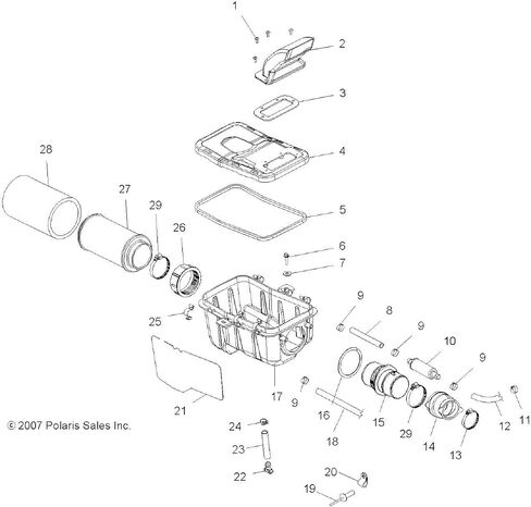 Polaris ATV Carburetor Inluet Duct Gasket, Genuine OEM Part 5830128, Qty 1 in Saudi Arabia