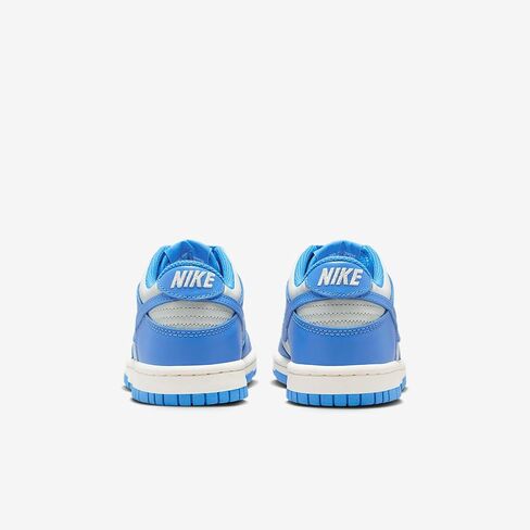 Nike Dunk Low Big Kids' Shoes (FB9109-004, Light Silver/Sail/Light Photo Blue) in Saudi Arabia