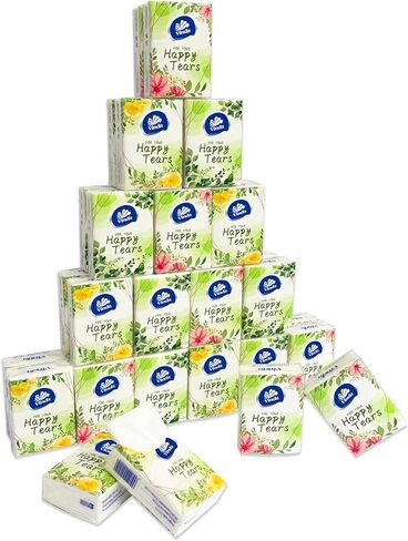 Vinda 3-Ply Ultra Care Mini Pocket Tissues, Travel Size (96 Packs of 10 Tissues) (Normal) in Kuwait