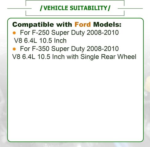 697-725 الغطاء التفاضلي الخلفي من الألومنيوم التوافق مع Ford F250 F350 Super Duty 2009 2010 V8 6.4L in Kuwait