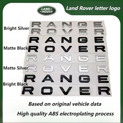 شارة Emblems للسيارة لـ Land Rover Range Rover/Range Rover Sport/Range Rover Velar ، 1PCS/2PCS DIY DIRGY DERICATION HOOD HOOD LOGURISS LOCKER LOCKER SELSS in Saudi Arabia