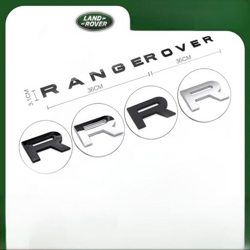 شارة Emblems للسيارة لـ Land Rover Range Rover/Range Rover Sport/Range Rover Velar ، 1PCS/2PCS DIY DIRGY DERICATION HOOD HOOD LOGURISS LOCKER LOCKER SELSS in Saudi Arabia