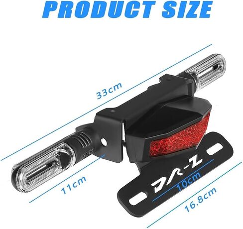 Fender Eliminator Short Tail LED LED مصابيح الفرامل المتكاملة المدمجة إشارة متوافقة مع DRZ400SM DRZ400S DR-Z400R DR-Z400 2005-2025 (CLEAR) in Saudi Arabia