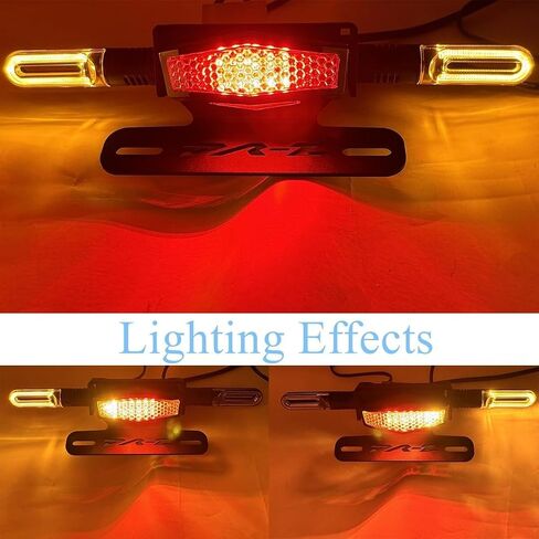 Fender Eliminator Short Tail LED LED مصابيح الفرامل المتكاملة المدمجة إشارة متوافقة مع DRZ400SM DRZ400S DR-Z400R DR-Z400 2005-2025 (CLEAR) in Saudi Arabia