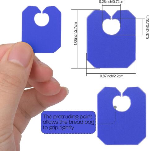 Reusable Plastic Bread Clips Keep Your Food Fresh，Also usable as Cable Management Labels - 7/8 x 1 inches - 100 Pieces in Saudi Arabia