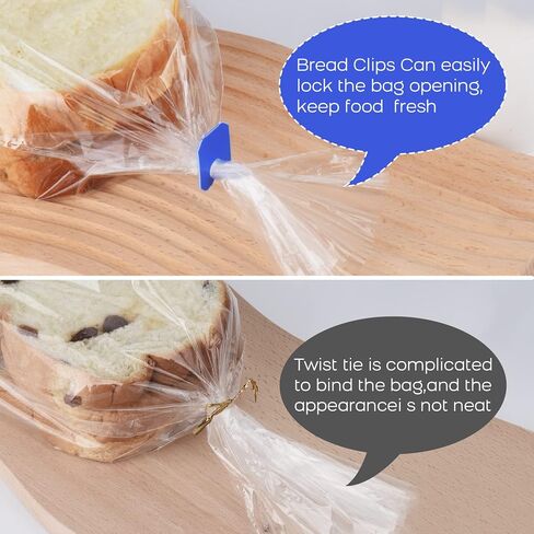Reusable Plastic Bread Clips Keep Your Food Fresh，Also usable as Cable Management Labels - 7/8 x 1 inches - 100 Pieces in Saudi Arabia