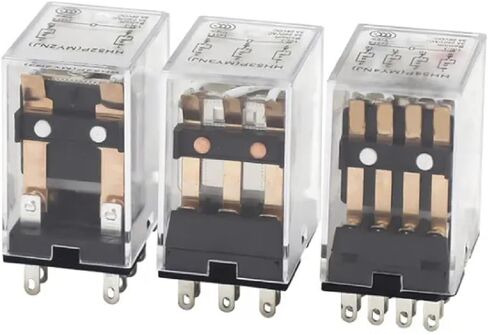 HH52P HH53P HH54P Electromagnetic Relay Switch, DC/AC Compatible, 220V, General Purpose (HH54P DC12V) in Saudi Arabia