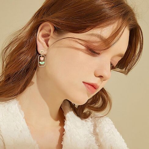 Beebeecraft 40Pcs 2 Colors Heart Stud Earring Findings Stainless Steel Earring Post with Hole and Earring Backs Gold and Silver Color Love Earrings Components for Valentine's Day Erring DIY in Saudi Arabia