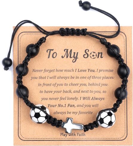 بيسبول كرة السلة كرة القدم كروس الأساور للرجال - هدية التخرج التأكيد الكاثوليكي ، سحر صلاة عيد ميلاد قابلة للتعديل in Kuwait