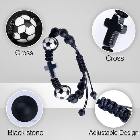 بيسبول كرة السلة كرة القدم كروس الأساور للرجال - هدية التخرج التأكيد الكاثوليكي ، سحر صلاة عيد ميلاد قابلة للتعديل in Kuwait