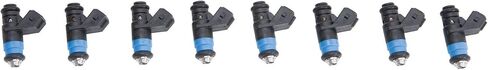 Edelbrock 15903 E-force jucjectors Compact Body Minitimer Connector للاستخدام مع E-Force Supercharger Systems PN [1573/1576/1586/1592/1595/1596/1599/15997] 60 LB/HR 8 PC. حقن الوقود الإلكترونية in Saudi Arabia