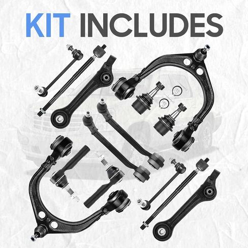 RWD Front Control Arms w/ball مفاصل Sway Bars Tie Rods Tears For 2011-2017 Dodge Challenger Charger Chrysler 300 RWD (14pc set) in Kuwait