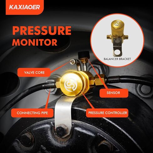 Truck Dual Tire Pressure Equalizer, Real-Time Pressure Monitor, Digital Display, Temperature Monitoring System in Saudi Arabia