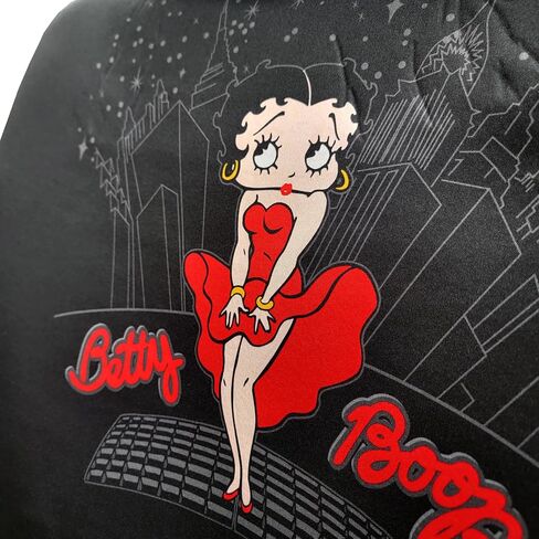 Platicolors Betty Boop Skyline Skyline Accessories حزمة مجموعة أغطية مقعد جديدة ، حصيرة مطاطية أمامية وخلفية ، غطاء عجلة القيادة ، ظلال الهواء العريضة للسيارات سيارات شاحنات وشاحنات in Kuwait